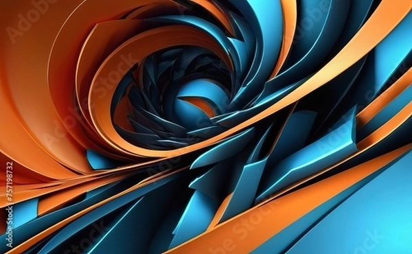 Obraz abstract 3d wave background