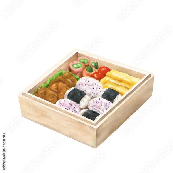 Obraz お花見弁当