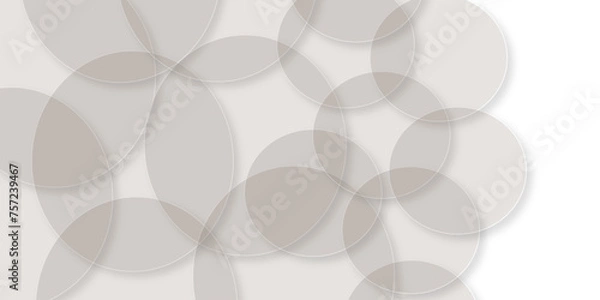 Fototapeta Simple and clean white circles abstract background. Abstract wave white design element backgroun. vector modern technology.