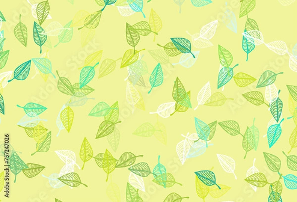 Fototapeta Light Blue, Yellow vector sketch template.