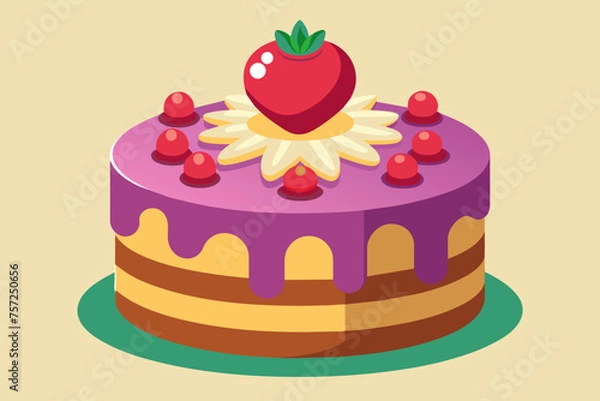 Fototapeta cake  illustration