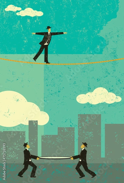 Obraz Walking a Tightrope