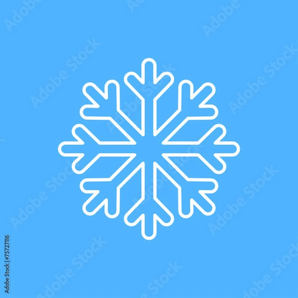 Fototapeta Vector snowflake icon. Eps10