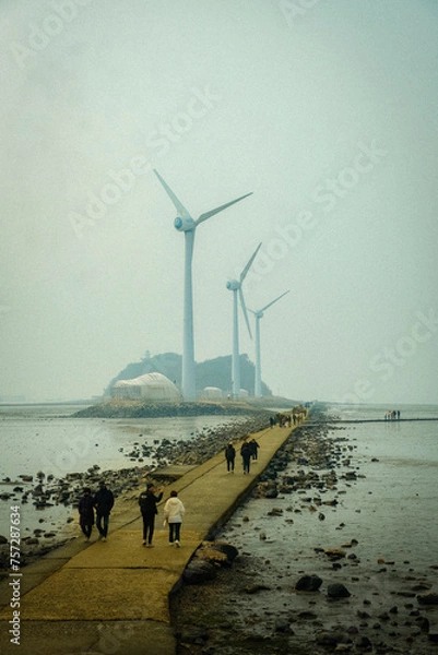 Obraz 옛날 사진과 바다