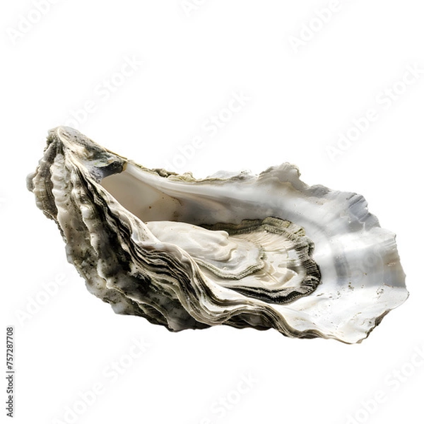 Fototapeta Oyster shell isolated on transparent background