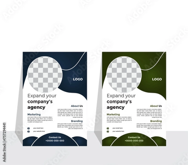 Obraz vector modern business flyer design template