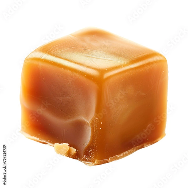 Obraz Caramel, transparent background, isolated image, generative AI
