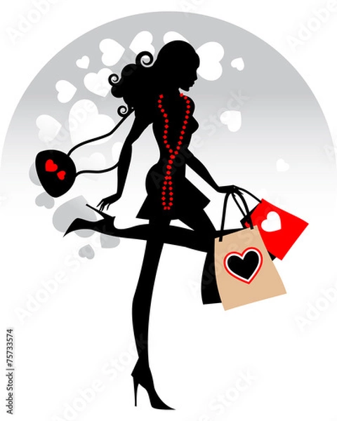 Obraz Valentine's shopping