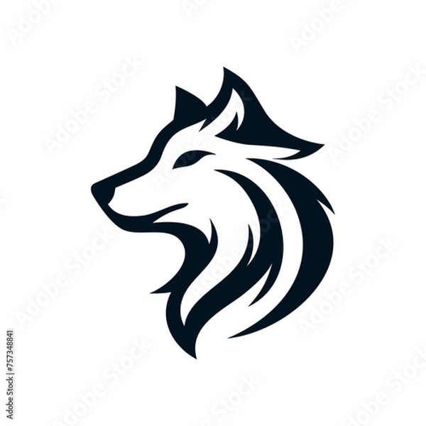 Fototapeta Wolf Head Vector Design