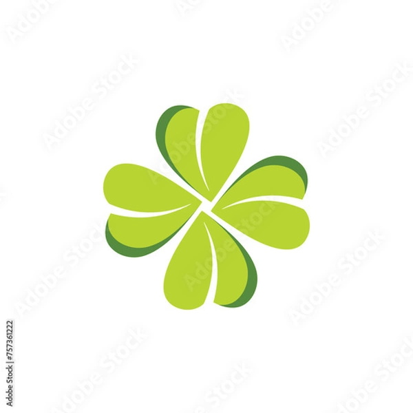 Obraz clover logo icon vector