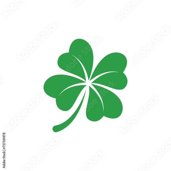 Obraz clover logo icon vector