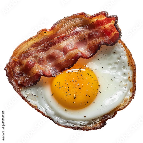 Obraz fried eggs with bacon