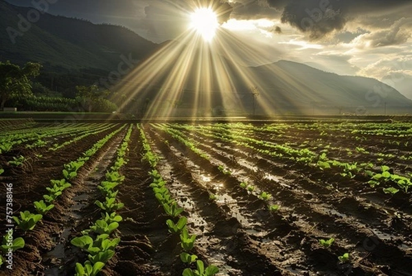 Obraz agriculture crops at the field