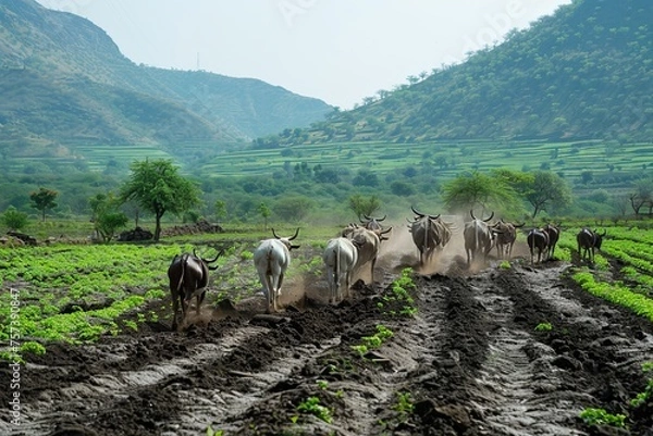 Obraz agriculture crops at the field