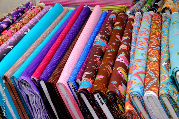 Obraz bunte Stoffe