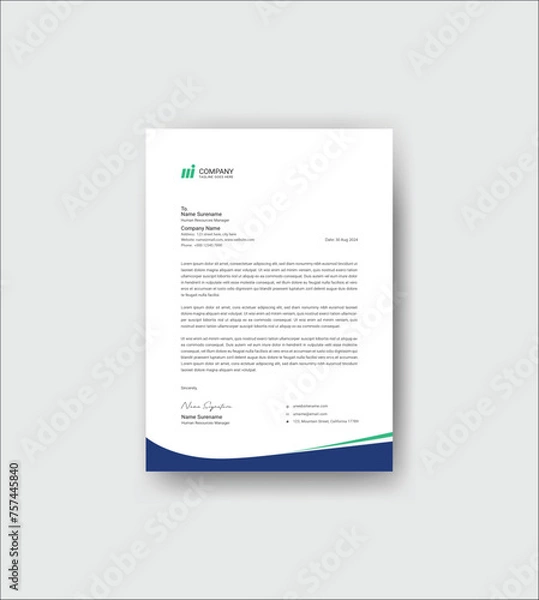 Obraz Letterhead Design