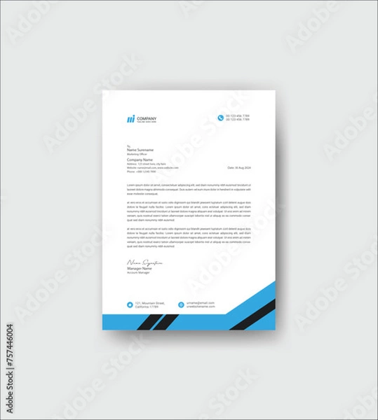Obraz Letterhead Design
