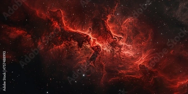 Fototapeta Nebula and stars in deep space