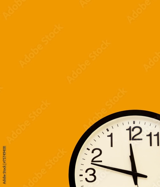 Fototapeta Fantasy wall clock in the border with the numbers inverted