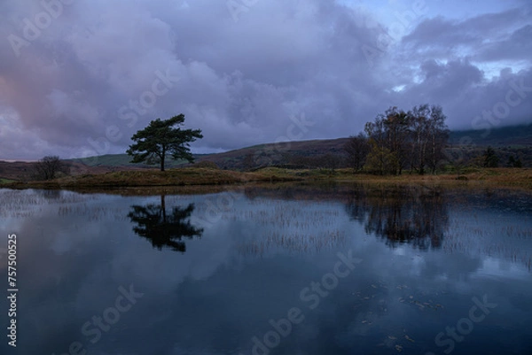 Obraz Kelly Hall Tarn at sunset 