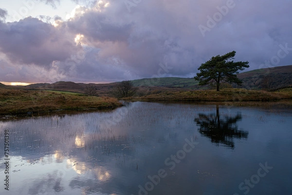 Obraz Kelly Hall Tarn at sunset