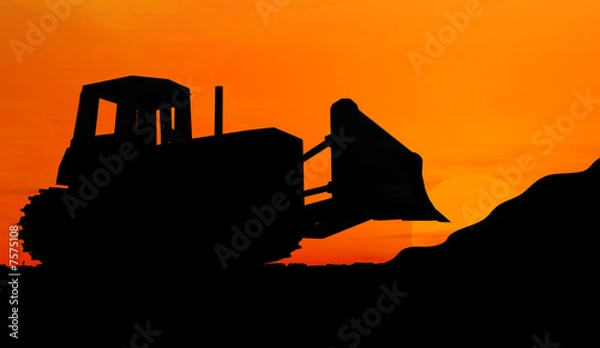 Obraz Bulldozer