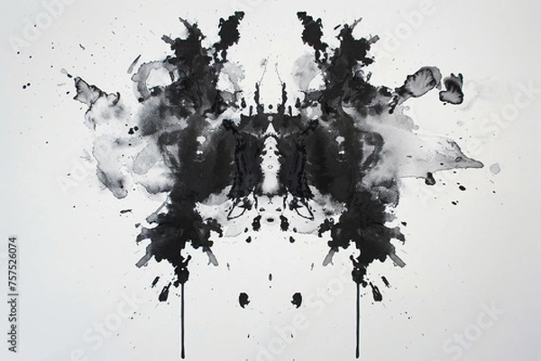 Obraz Rorschach inkblot test illustration, projective psychological test