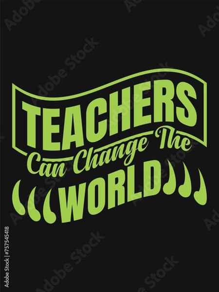 Obraz Teachers Day special tshirt design template
