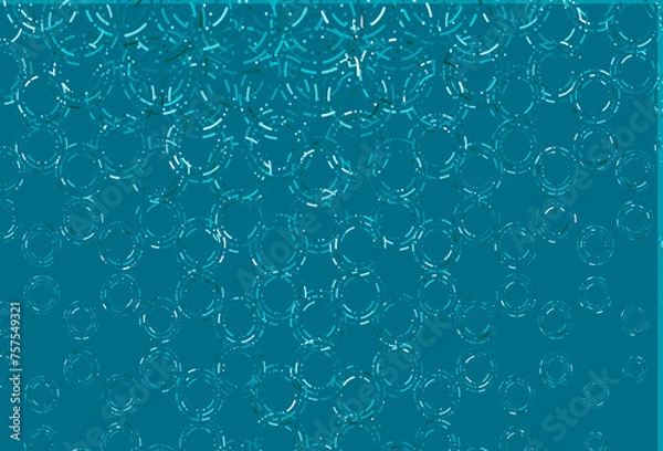 Fototapeta Light blue vector layout with circle shapes.