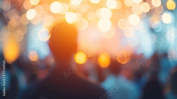 Fototapeta Soft Focus on a Moment of Silence during a Ceremony, Soft Focus, moment, silence, ceremony