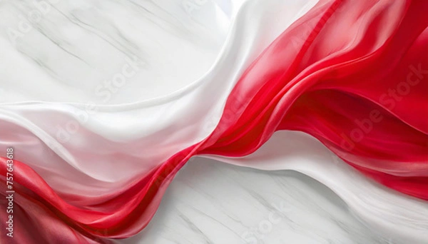 Obraz Tło biało - czerwone