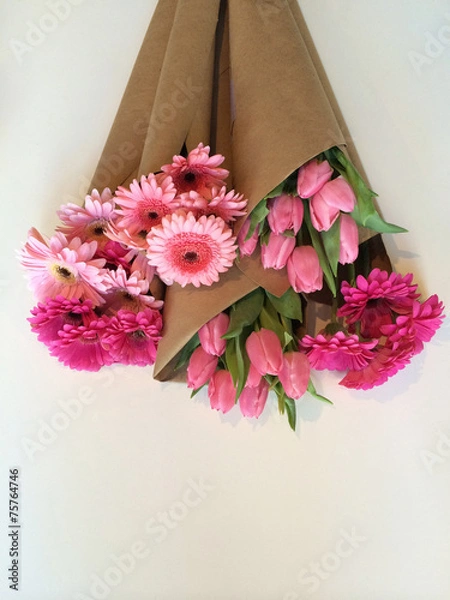 Obraz Wrapped flower bouquets