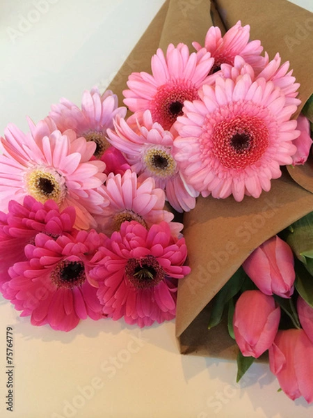 Obraz Wrapped flower bouquets