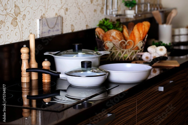 Fototapeta doniczki we wnętrzu