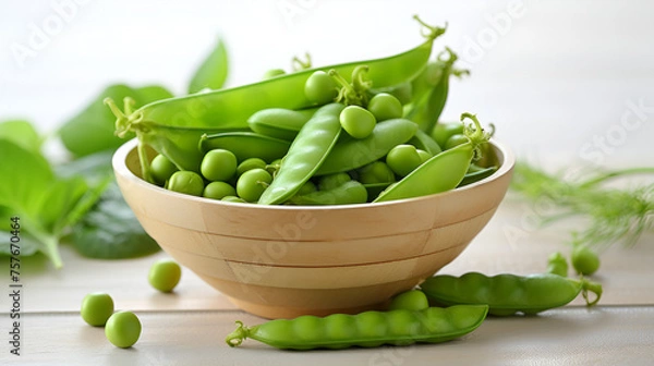 Fototapeta fresh green peas