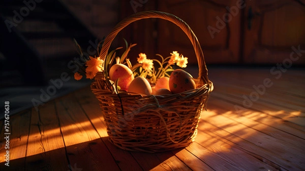 Fototapeta Easter basket