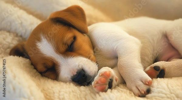 Obraz 잠자는 아기 강아지