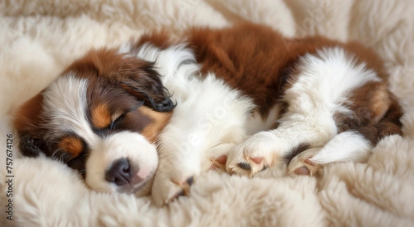 Obraz 잠자는 아기 강아지