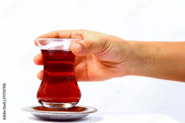 Obraz Drinking Turkish tea is relaxing.