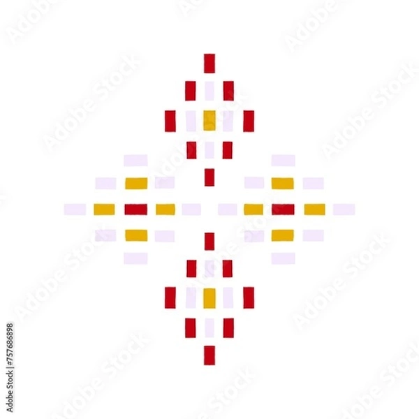 Fototapeta pixel heart symbol