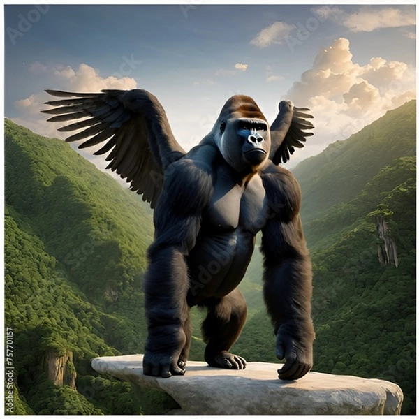 Fototapeta gorilla. generative ai