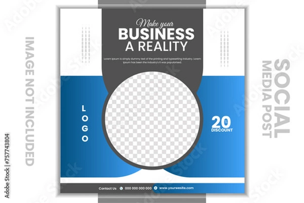 Obraz Social media post design template..