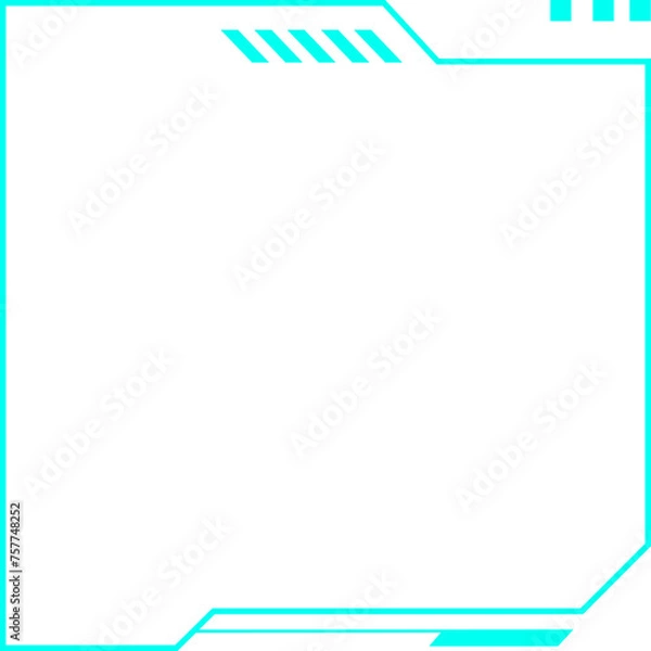 Obraz Futuristic tech frame decoration