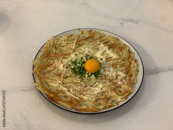 Fototapeta 한국 전통 팬케이크 전 빈대떡