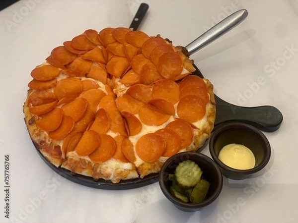 Obraz 페퍼로니 피자 이탈리아 요리