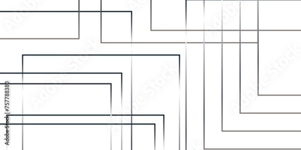 Fototapeta Abstract grey lines on white background with luxury shapes architecture plan. Modern pattern elegant gray line template background. Gradient diagonal trendy lines.