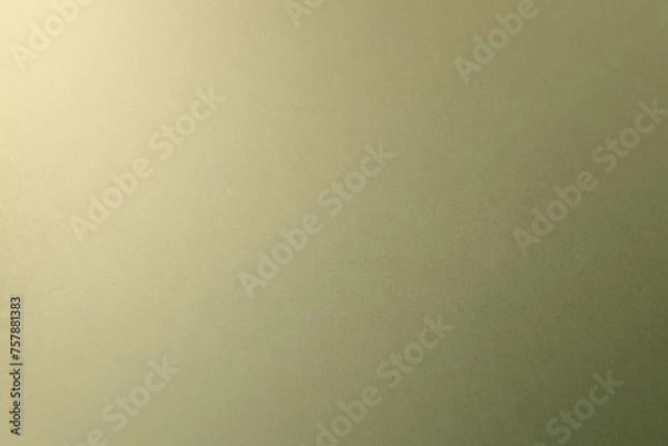 Fototapeta Natural neutral dark green beige tone color gradation yellow paint on recycled environmental friendly cardboard box paper texture background minimal style