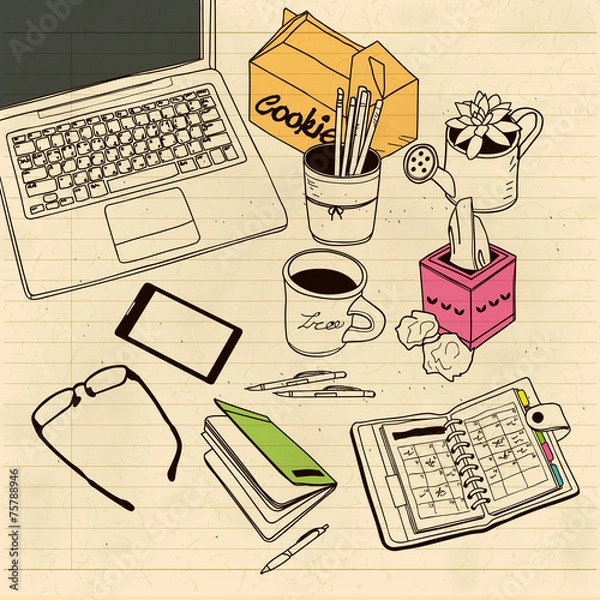 Fototapeta working table