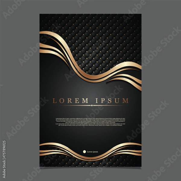 Obraz BROCHURE BACKGROUND LUXURY VECTOR TEMPLATE