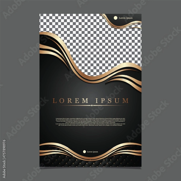 Obraz BROCHURE BACKGROUND LUXURY VECTOR